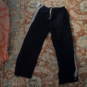 Brandy Melville Black Joggers with White Stripe